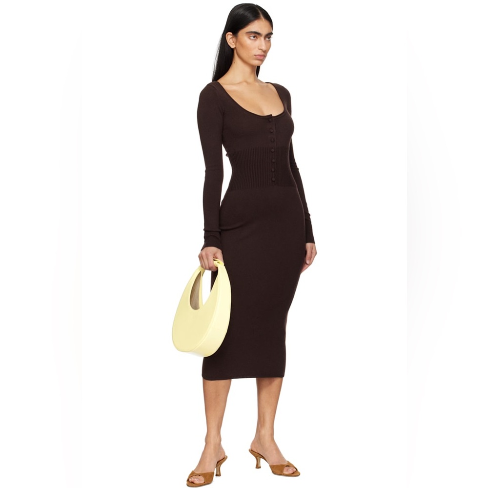 Staud Moon Bag in Buttercup - Picture 2 of 11